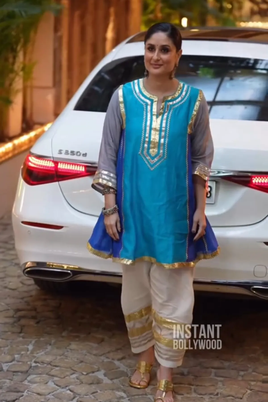 Sharda Ethnic Noor – Neelika - Premium Jaipuri Cotton Kurta Palazzo Set
