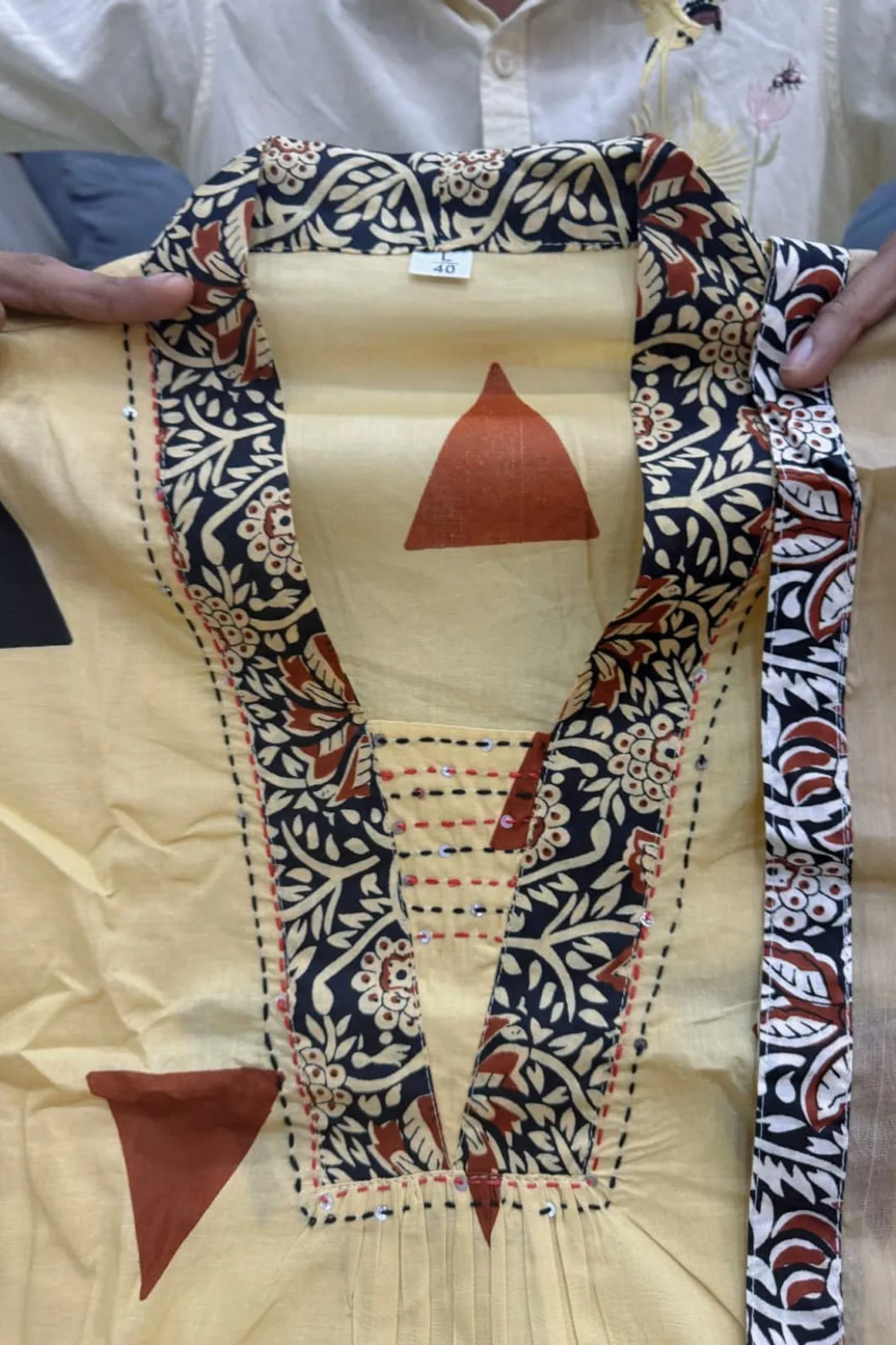 Sharda Ethnic Noor SALONI RED– Premium Jaipuri Cotton Kalamkari Suit Set